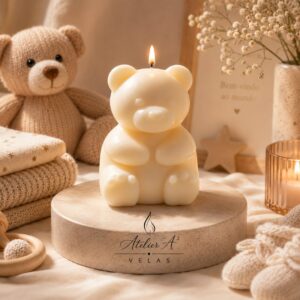 Foto da Vela Escultural Urso Petit Rêve — Atelier A² Velas